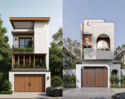 Thiết kế nhà phố 2 tầng hiện đại
