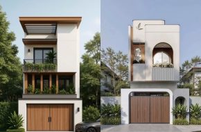 Thiết kế nhà phố 2 tầng hiện đại